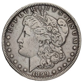 Moneda Estados Unidos Morgan Dollar Plata 1899 S 26,50g