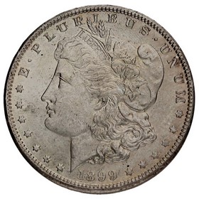Moneda Estados Unidos Morgan Dollar Plata 1899 O 26,66g