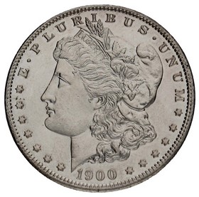 Moneda Estados Unidos Morgan Dollar Plata 1900 26,69g