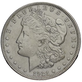 Moneda Estados Unidos Morgan Dollar Plata 1921 26,59g
