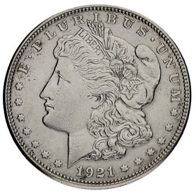 Moneda Estados Unidos Morgan Dollar Plata 1921 S 26,66g