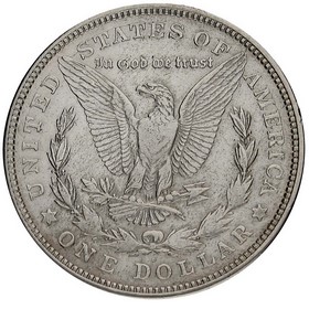 Moneda Estados Unidos Morgan Dollar Plata 1921 D 26,74g