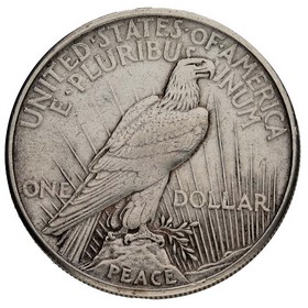 Moneda Estados Unidos Peace Dollar Plata 1921 26,77g
