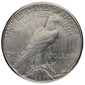 Moneda Estados Unidos Peace Dollar Plata 1922 S 26,75g