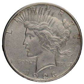 Moneda Estados Unidos Peace Dollar Plata 1923 S 26,69g