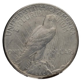 Moneda Estados Unidos Peace Dollar Plata 1923 S 26,69g