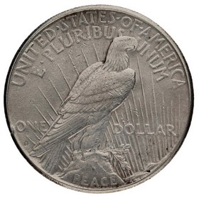 Moneda Estados Unidos Peace Dollar Plata 1925 S 26,71g