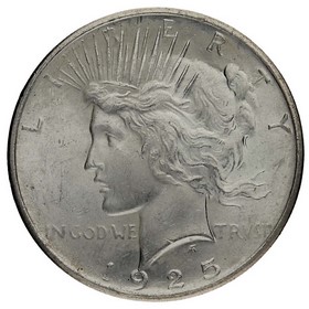 Moneda Estados Unidos Peace Dollar Plata 1925 26,74g