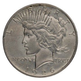 Moneda Estados Unidos Peace Dollar Plata 1926 D 26,70g