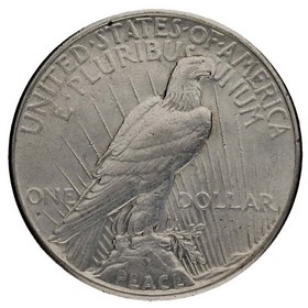 Moneda Estados Unidos Peace Dollar Plata 1926 S 26,70g