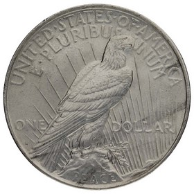 Moneda Estados Unidos Peace Dollar Plata 1927 D 26,66g