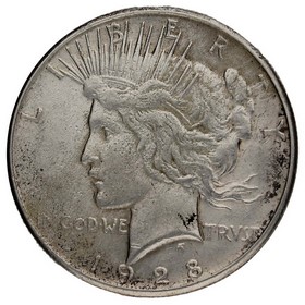 Moneda Estados Unidos Peace Dollar Plata 1928 S 26,74g