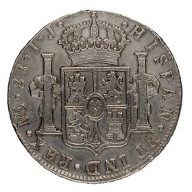 Moneda Carlos IV 8 Reales Plata 1799 Lima IJ 27,12g