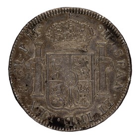 Moneda Carlos IV 8 Reales Plata 1799 México FM 27,03g