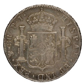 Moneda Carlos IV 8 Reales Plata 1808 Potos¡ PJ 27,05g