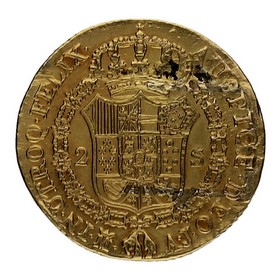 Moneda Fernando VII 2 Escudos Oro 1824 Madrid AJ 6,74g