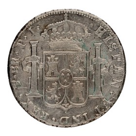 Moneda Fernando VII 8 Reales Plata 1808 Potos¡ PJ 27,05g