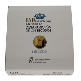 Moneda 50 Euros  150 años desaparición Escudos Oro 2018 3,37g