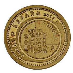 Moneda 20 Euros Casa de Borbon Oro 2017 1,24g