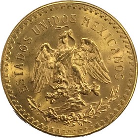 Moneda México 50 Pesos Oro 1947 41,74 g