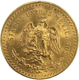 Moneda México 50 Pesos Oro 1947 41,76 g