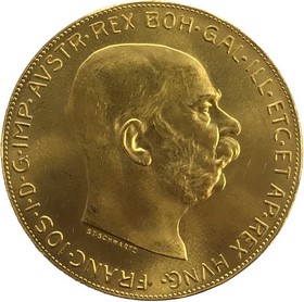 Moneda Austria 100 Coronas Oro 1915 33,83 g