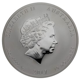 Moneda Australia 10 Dollars Año del gallo Plata 2017 10oz