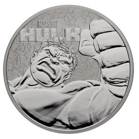 Moneda Tuvalu 1 Dollar Hulk Plata 2019 1oz