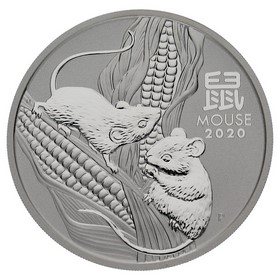 Moneda Australia 2 Dollars Año del Ratón Plata 2020 2oz