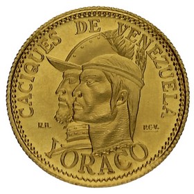 Medalla Venezuela Caciques Oro 1957 6,04g