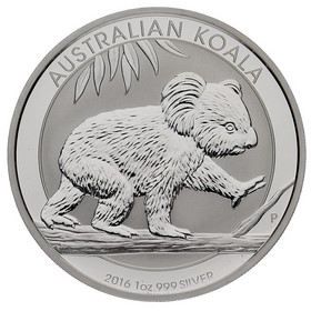 Moneda Australia 1 Dollar Koala Plata 2016 1oz