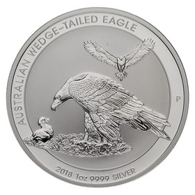 Moneda Australia 1 Dollar Australian Wedge Tailed Eagle Plata 2018 1oz