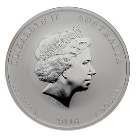 Moneda Australia 1 Dollar Año del Perro Plata 2018 1oz