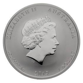 Moneda Australia 1 Dollar Año del Cerdo Plata 2019 1oz