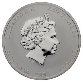 Moneda Australia 1 Dollar Año del Ratón Plata 2008 1oz