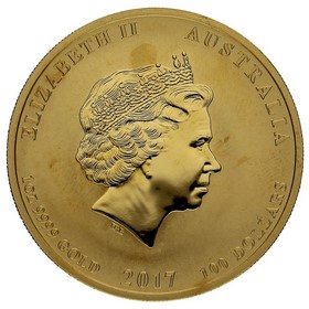 Moneda Australia 100 dollars Año del Gallo  Oro 2017 1oz