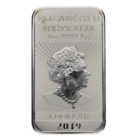 Moneda Australia 1 Dollar Dragón Plata 2019 1oz