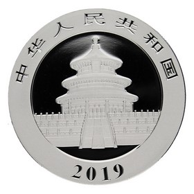 Moneda China 10 Yuans Panda Plata 2019 30g