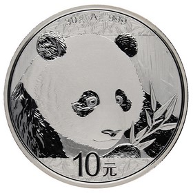 Moneda China 10 Yuans Panda Plata 2018 30g