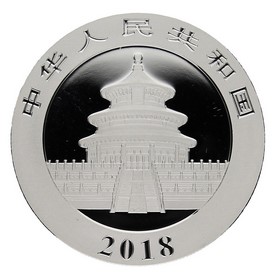 Moneda China 10 Yuans Panda Plata 2018 30g