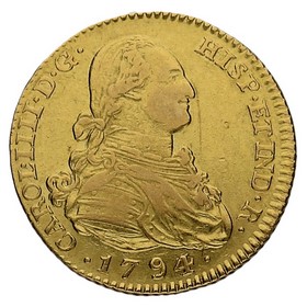 Moneda 2 Escudos Oro 1794 Madrid MF 6,67g