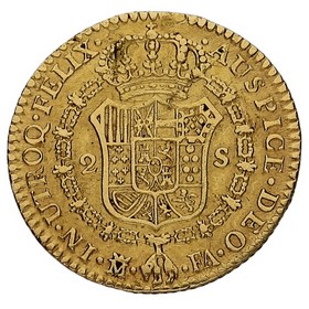Moneda 2 Escudos Oro 1803 Madrid FA 6,66g