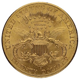 Moneda Estados Unidos 20 Dollars Double Eagle  Oro 1904 33,42g