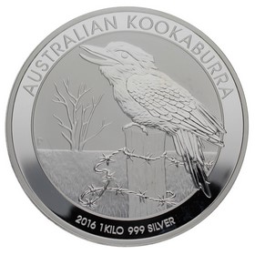 Moneda Australia 30 dollars Kookaburra  Plata 2016 1Kg