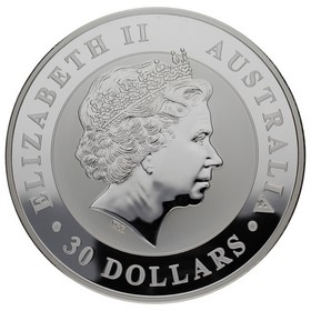 Moneda Australia 30 dollars Kookaburra  Plata 2016 1Kg