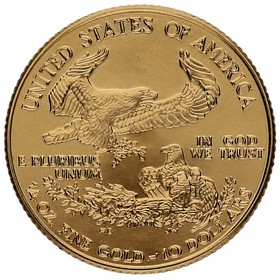 Moneda Estados Unidos 10 Dollars American Eagle Oro 1998 1/4oz