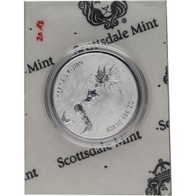 Moneda Fiji 1 Dollar Mermaid Rising Plata 2018 1oz