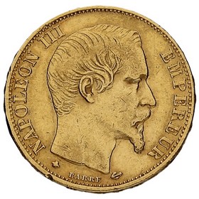 Moneda Francia 20 Francos Oro 1859 6,41g