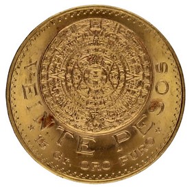 Moneda México 20 pesos Oro 1959 16,71g