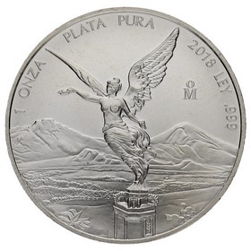 Moneda México 1 Onza Libertad Plata 2018 1oz